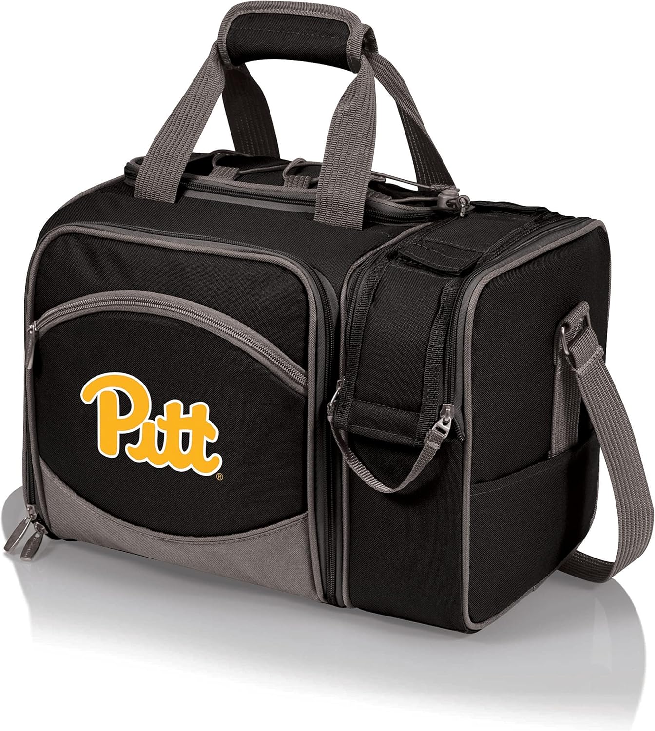 NCAA Malibu Cooler Picnic Basket - Insulated Tote with Complete Picnic Set