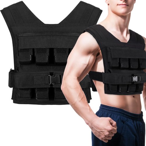 Halfchet 35lbs Adjustable Weighted Vest for Men - Iron Weighted Vest for Strength Training, Running, Exercise, Muscle Building & Weight Loss