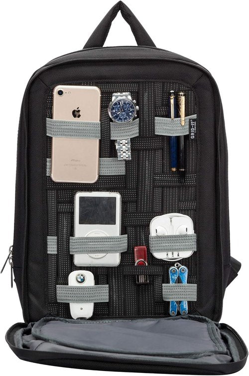 Cocoon MCP3400BK Slim S 13" Backpack with Built-in Grid-IT!® Accessory Organizer (Black)