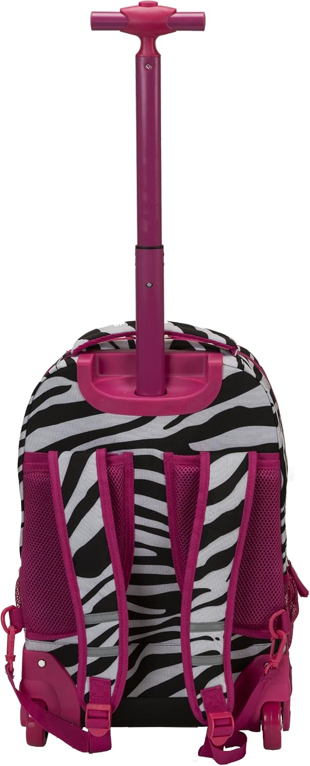 Rockland Single Handle Rolling Backpack, PURPLEPEARL, One Size