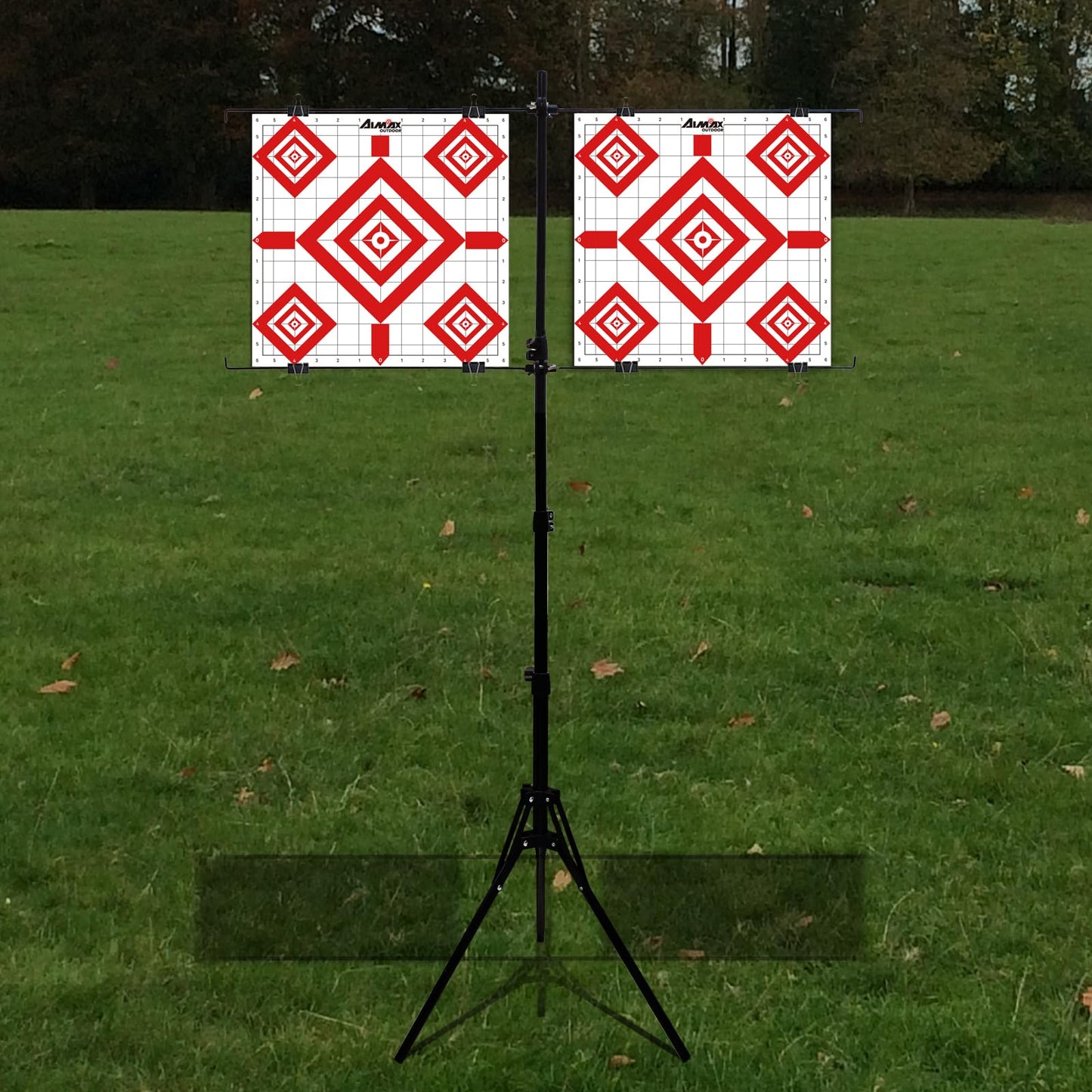 Aimax Outdoor 12"x12" Sight in Paper Shooting Targets, Shooting Range Paper Target for BB Gun, Airsoft, Handgun, Pistol, Rifle, Fit for Pellet Gun Target Trap (50 Pack)