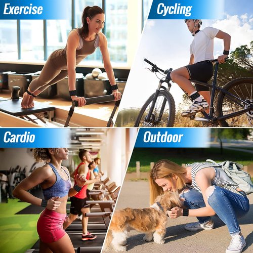 Bear Grips Wrist and Ankle Weight - Resistance Home Gym Equipment Workout Straps for Men and Women - Workout Equipment Wearable Weights Adjustable Dumbbells for Yoga, Walking, Pilates (Black, 2LB)