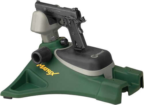 Caldwell Matrix Adjustable Ambidextrous and Adjustable Rifle, Pistol Shooting Rest for Range, Precision Shooting, Sight In and Stabilizing Shots, Green