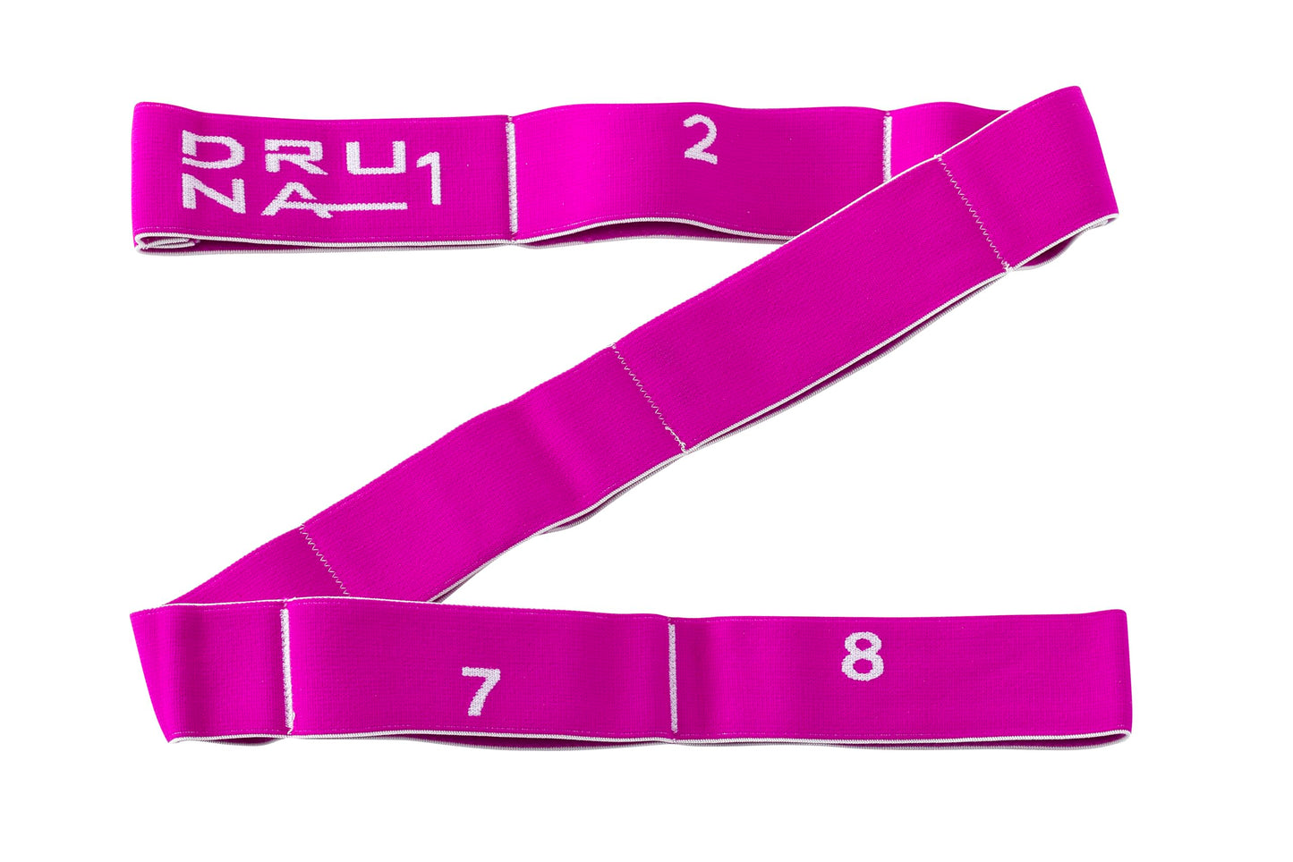 8-Loop Resistance Stretch Band – Elastic Fitness Strap for Yoga, Pilates, Dance, Rhythmic Gymnastics & Physical Therapy (Pink)