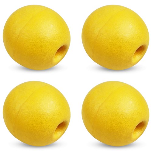 SILANON Rope Floats Marine Buoy Floats,4/6pcs Crab Trap Floats Buoy Fishing Marker Buoys Oval Water Floats Ski Rope Floats for Boats Pool Kayak Crabbing Trail Dock,Yellow
