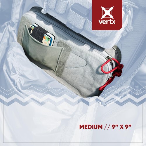 Vertx Pack Zip Pouch Organizer Insert Attachment for Backpack, Bag, Travel, Organization Pouches, Medium