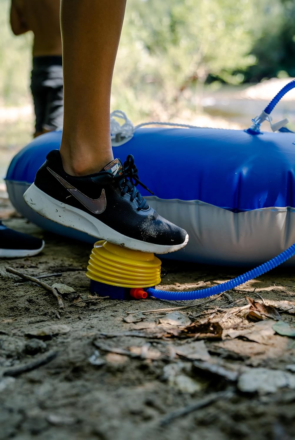 Stansport Bellows Style Foot Pump (430) yellow