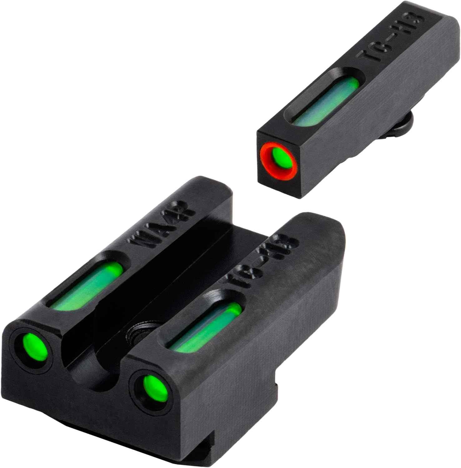 Truglo TFX PRO Night Sight for Handguns - Glowing Tritium & Fiber Optic, Compact & Durable