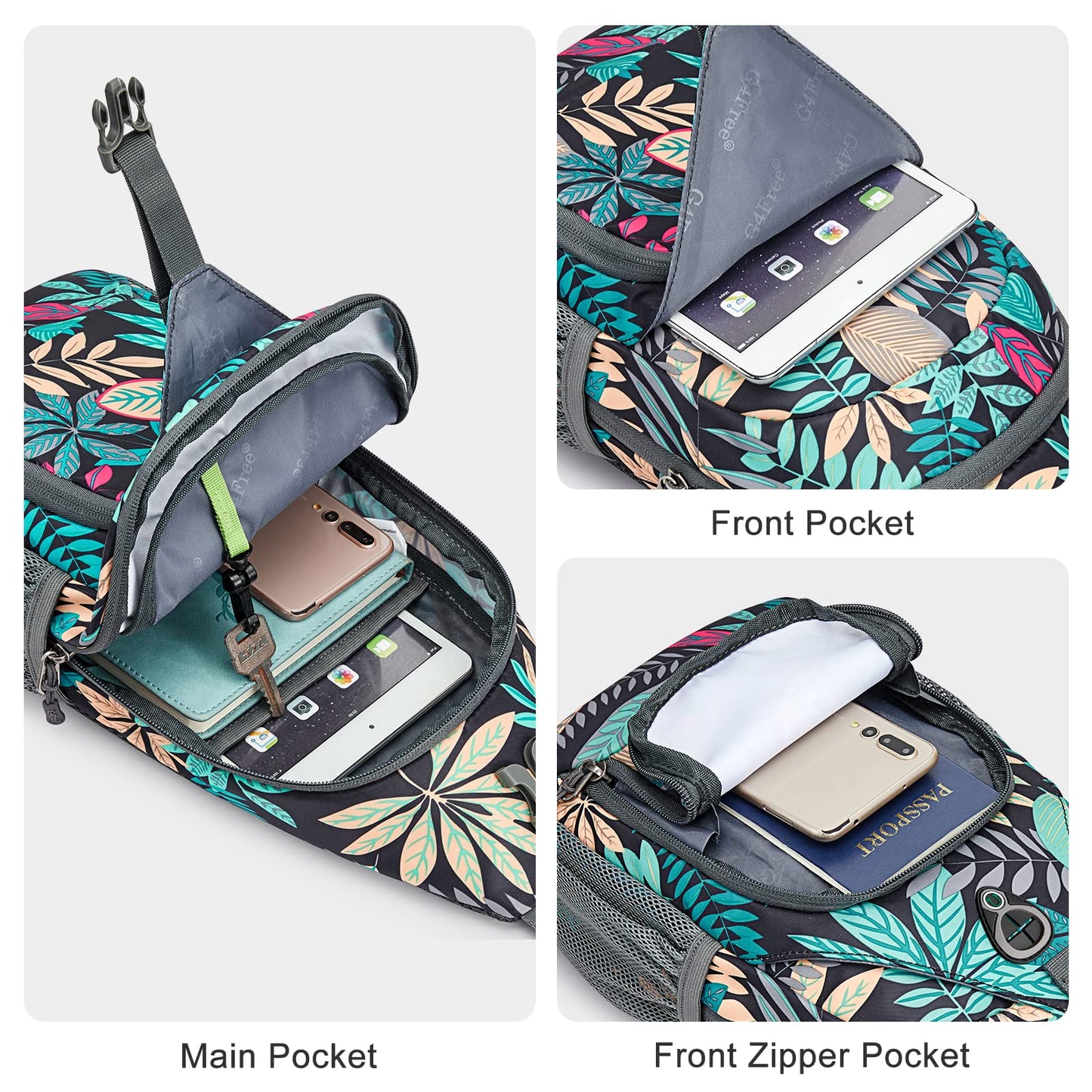 G4Free Sling Bag RFID Blocking Sling Backpack and Small Chest Shoulder Backpack