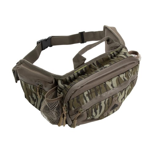North Mountain Gear Camouflage Fanny Pack Lightweight Waterproof Military Hunting Climbing Camping Accessories (Mossy Oak Bottomland)