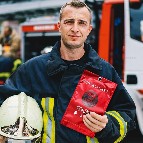 Lovelin Emergency Fire Blanket - 1 Pack - Fire Suppression Blanket for Kitchen, 40” x 40” Fire Blanket for Home, Fiberglass Fire Blanket（1）