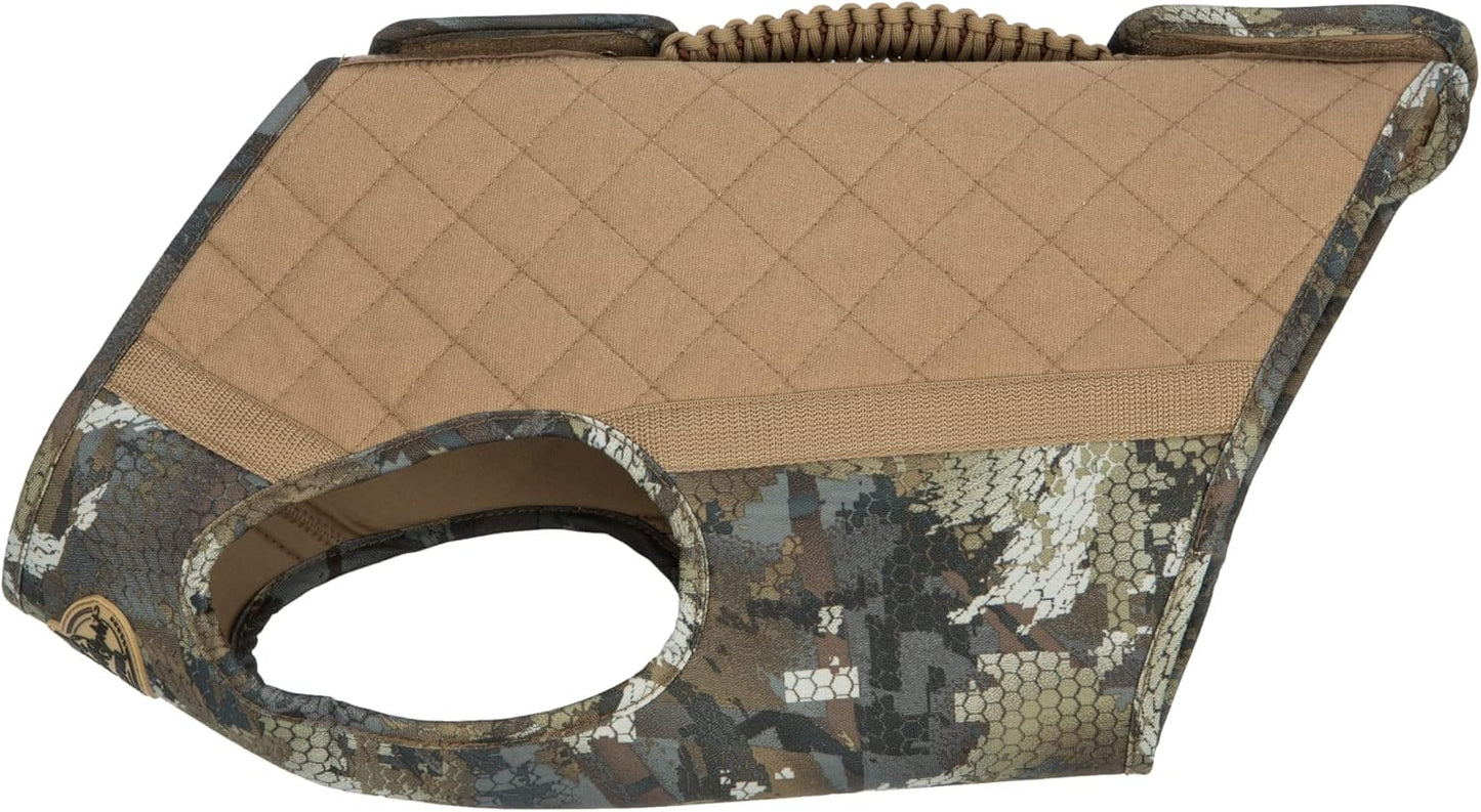 Rig'Em Right Waterfowl Bloodline Elite Dog Vest for Duck Hunting with Ultra Comfortable 3mm Neoprene 3-Layer Construction, Flotation Foam, Heavy-Duty Canvas, and More (Optifade Marsh, L)
