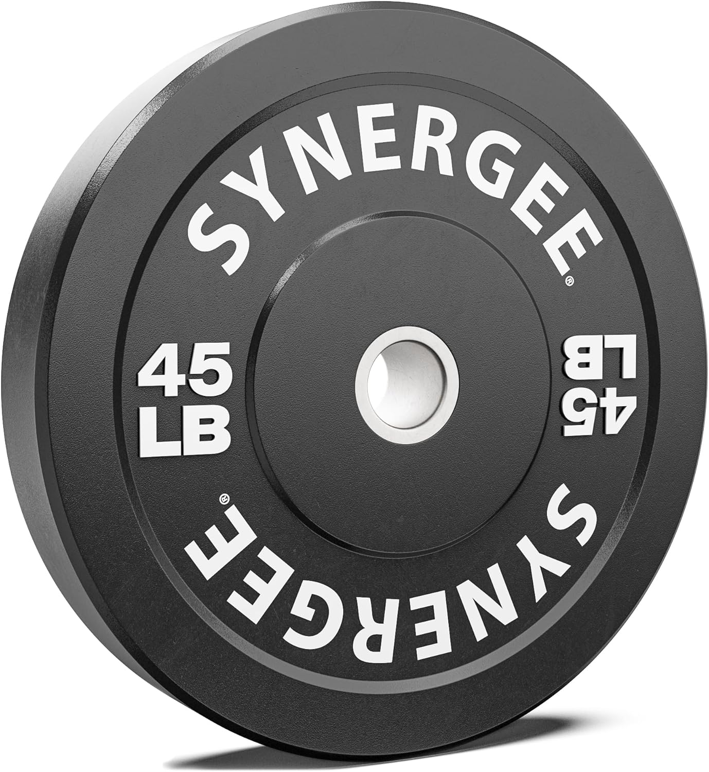 Synergee Bumper Plates – Durable Olympic Weight Plates, Low-Bounce Rubber for Strength Training, Powerlifting, and Functional Workouts.