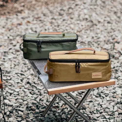 TRIWONDER Portable Camping Travel Cookware Organizer Pouch Camping Cooking Utensils Storage Bag for Outdoor Barbecue Camping Cooking Spoon Chopsticks Organizing (02# Green)