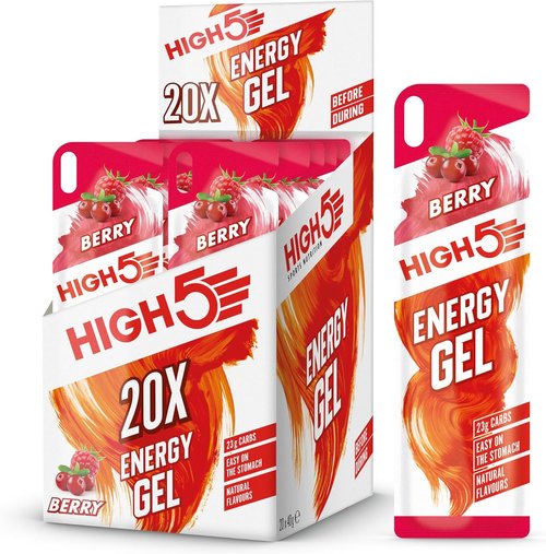 Energy Gel Quick Release Energy On The Go From Natural Fruit Juice (Berry, 20 x 40g)