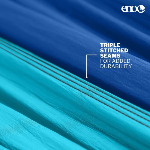 ENO Bundle, Includes The SingleNest Hammock & Atlas Suspension System, Lightweight, Durable Hammock with Straps for Camping, Hiking & Travel, Aqua/Sapphire/Amber