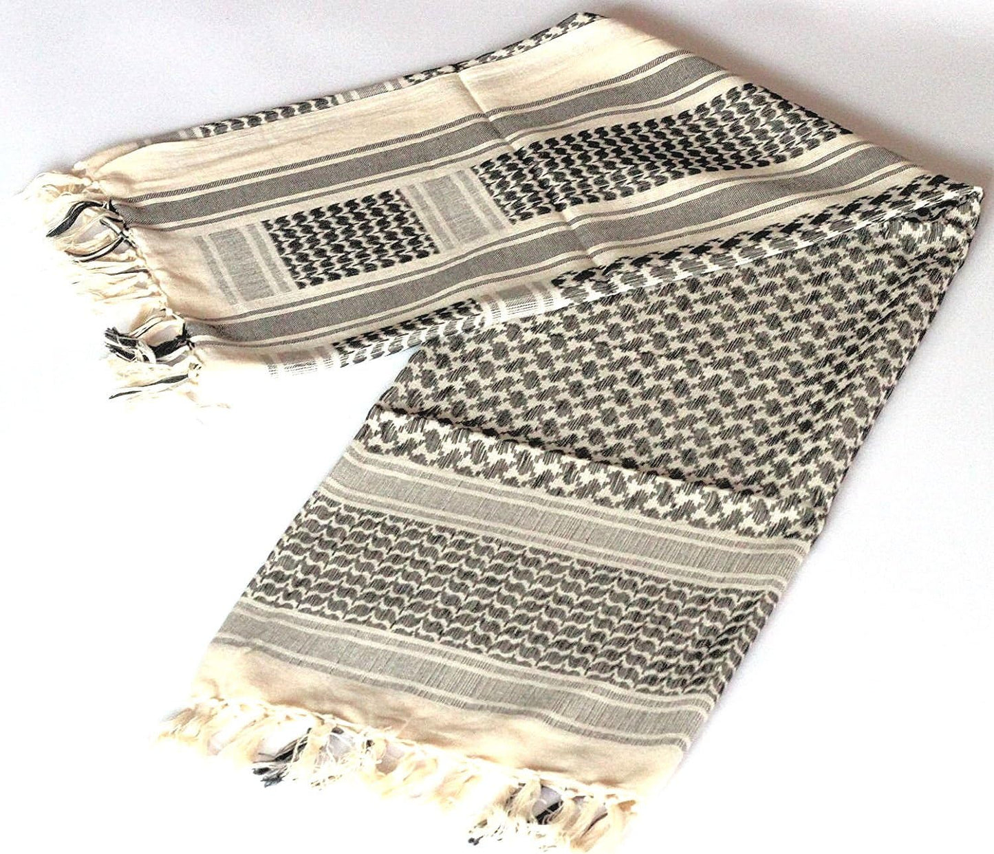 Afgan Stole Military Shemagh Tactical Arab Desert Keffiyeh Scarf Neck & Head Wrap Turban Woven Cotton 100%