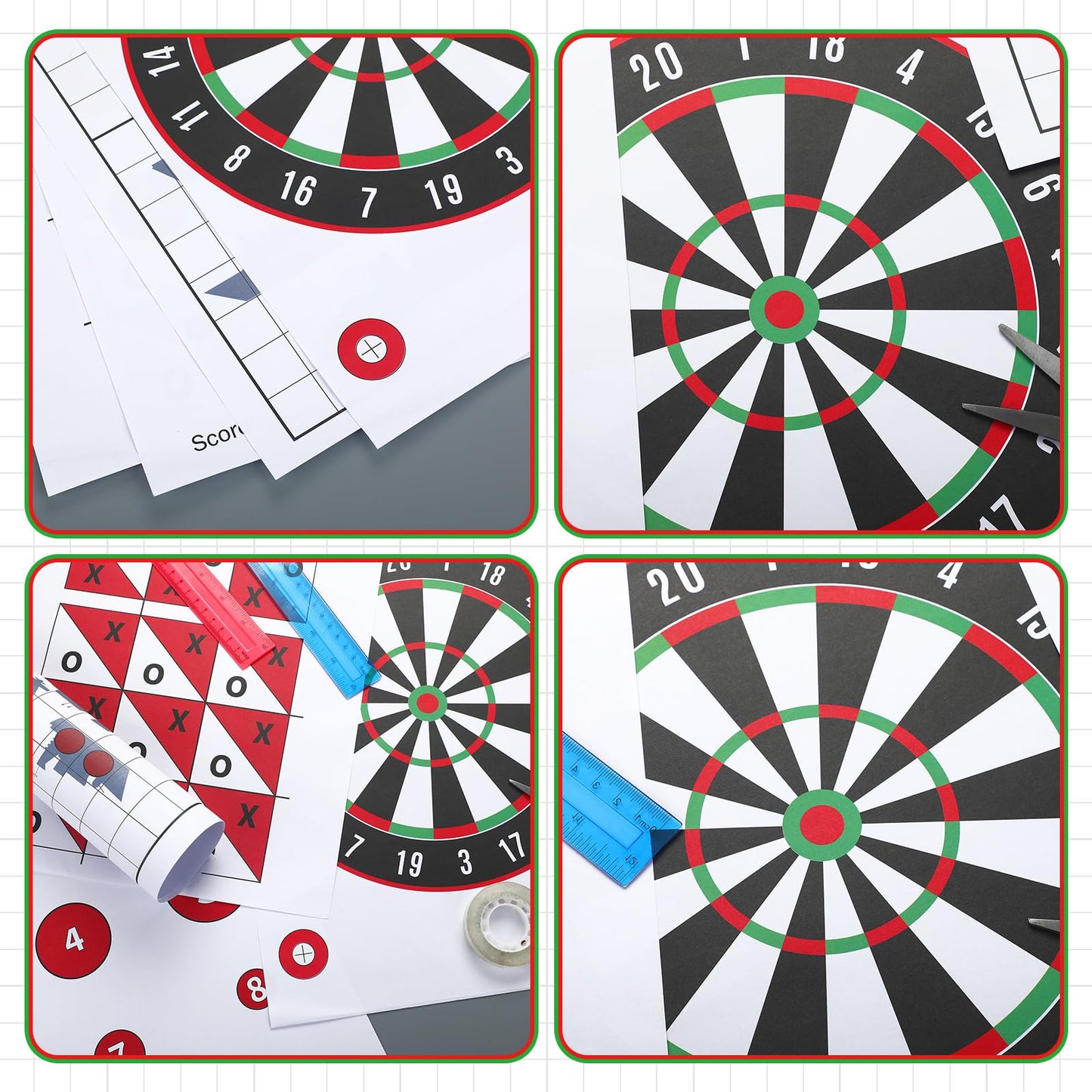 Feifeiya 100 Pack Paper Targets for Shooting Gun and Rifle Game Battle Highly Visible Instant Splattering Targets for Shooting Range or Outdoor Practice