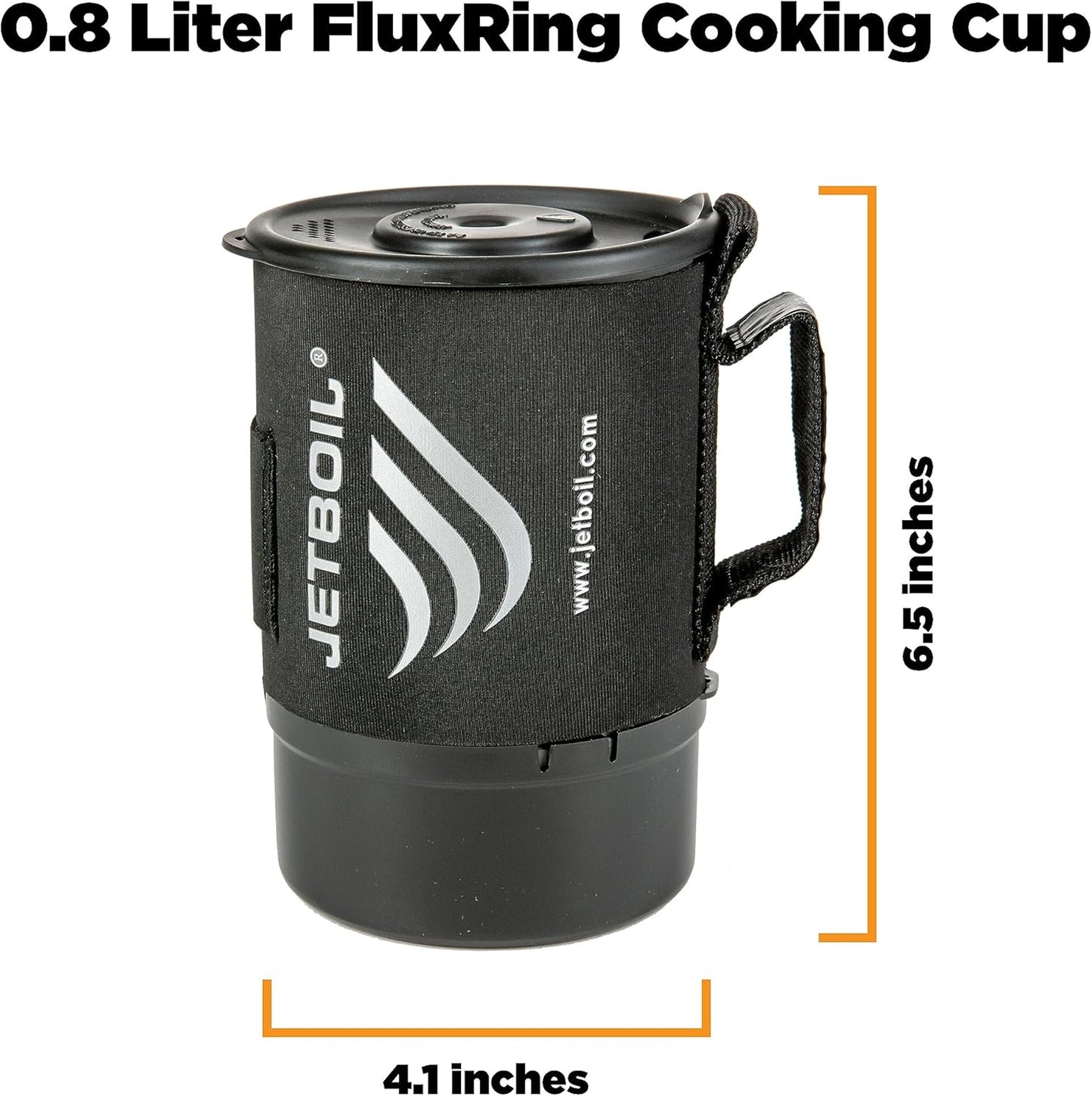 Jetboil Zip Camping Stove Cooking System, Carbon