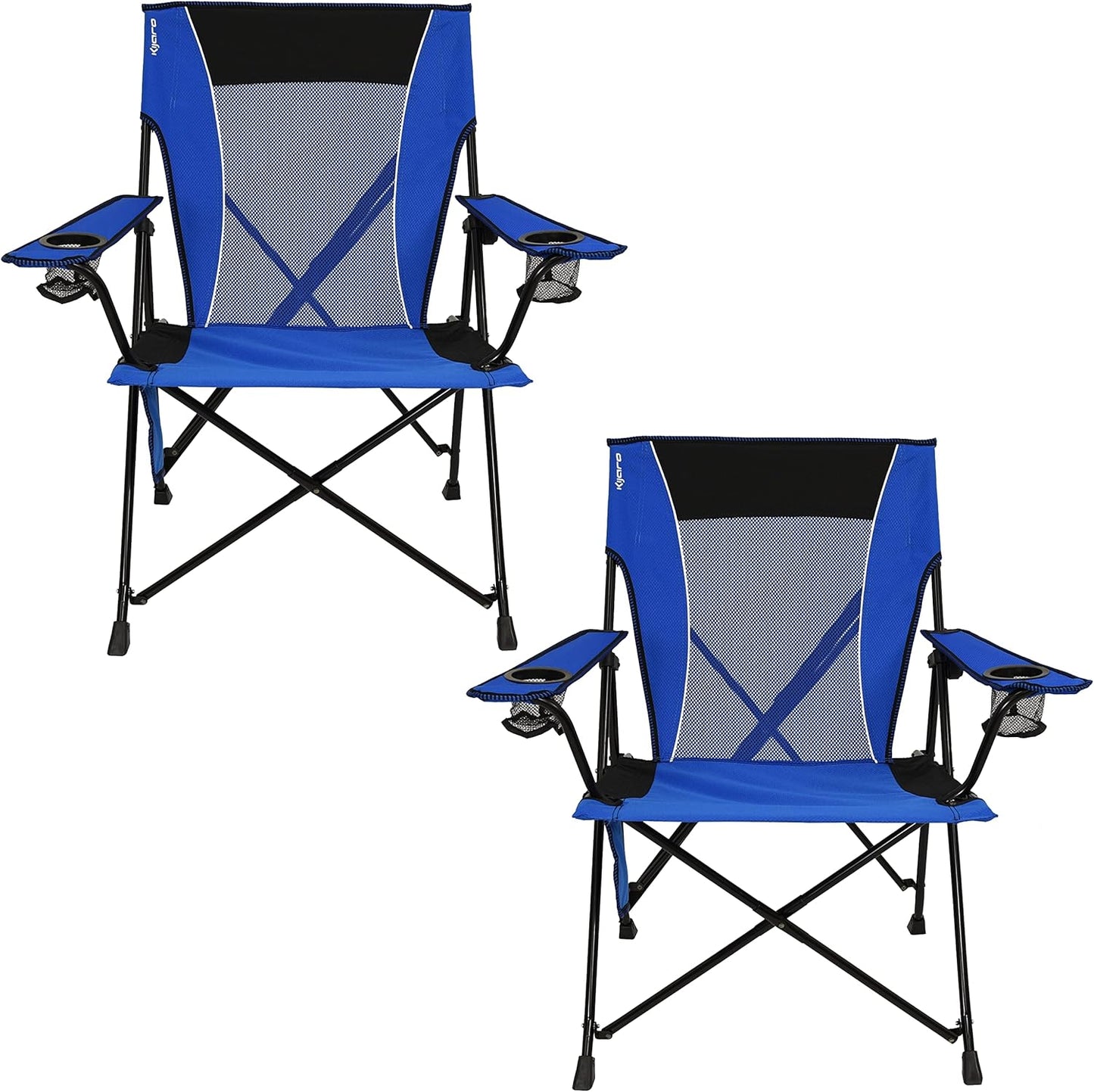 Kijaro Enjoy Versatile Folding Sports, Outdoor Chair & Lawn Chair, Dual Lock Feature, Maldives Blue (Hard Arm)