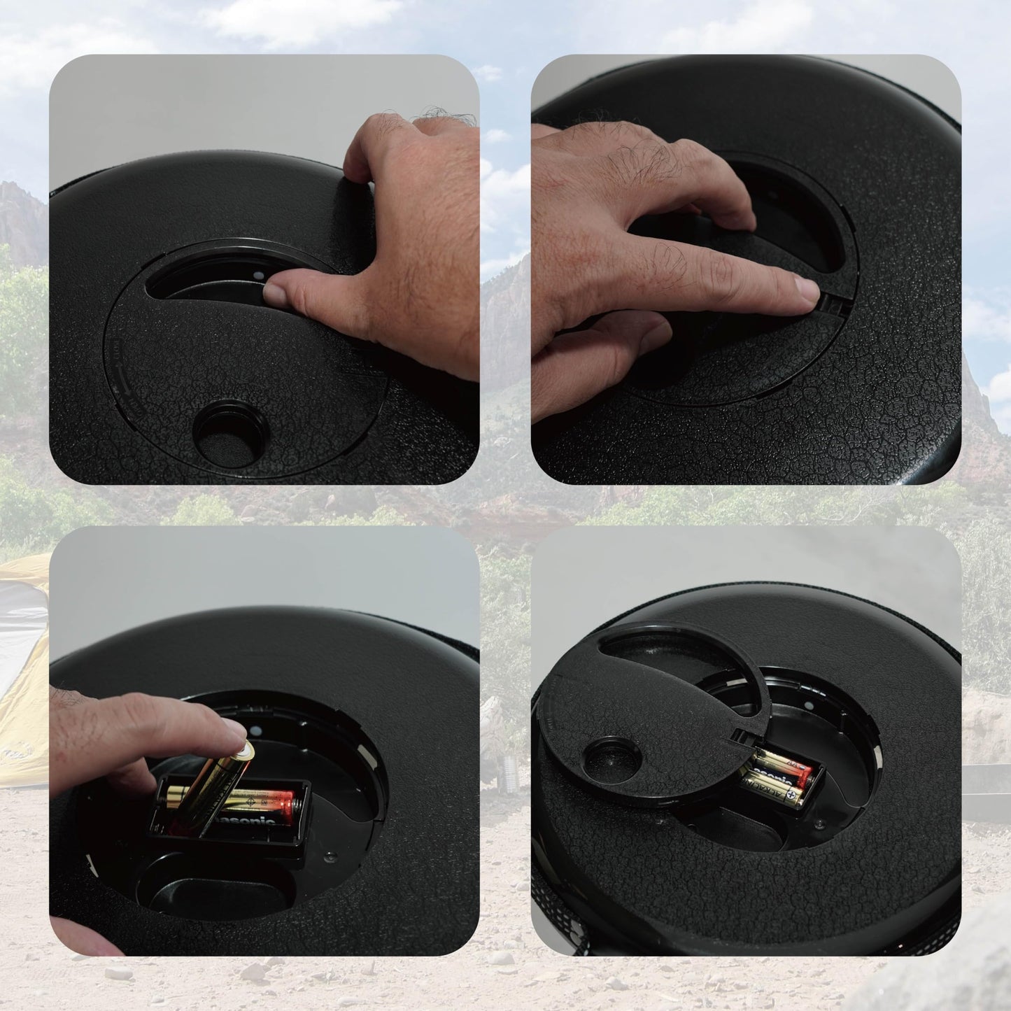 HYPERAX Camping Table & Collapsible Stool Set – Folding Table with 2 Portable Stools for Outdoor Cooking, Camping, Picnics, Beach, Boating, and Travel(Green)