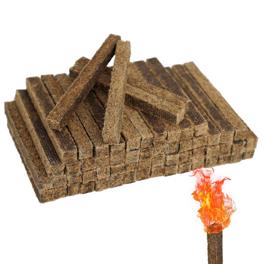 HZCGJMY 60Pcs Fire Starters Sticks Waterproof Firestarters for Outdoor Fire Pit Camping Fire Starter Charcoal Starters for Wood Stove, BBQ Grills, Bonfires, Easy to Light
