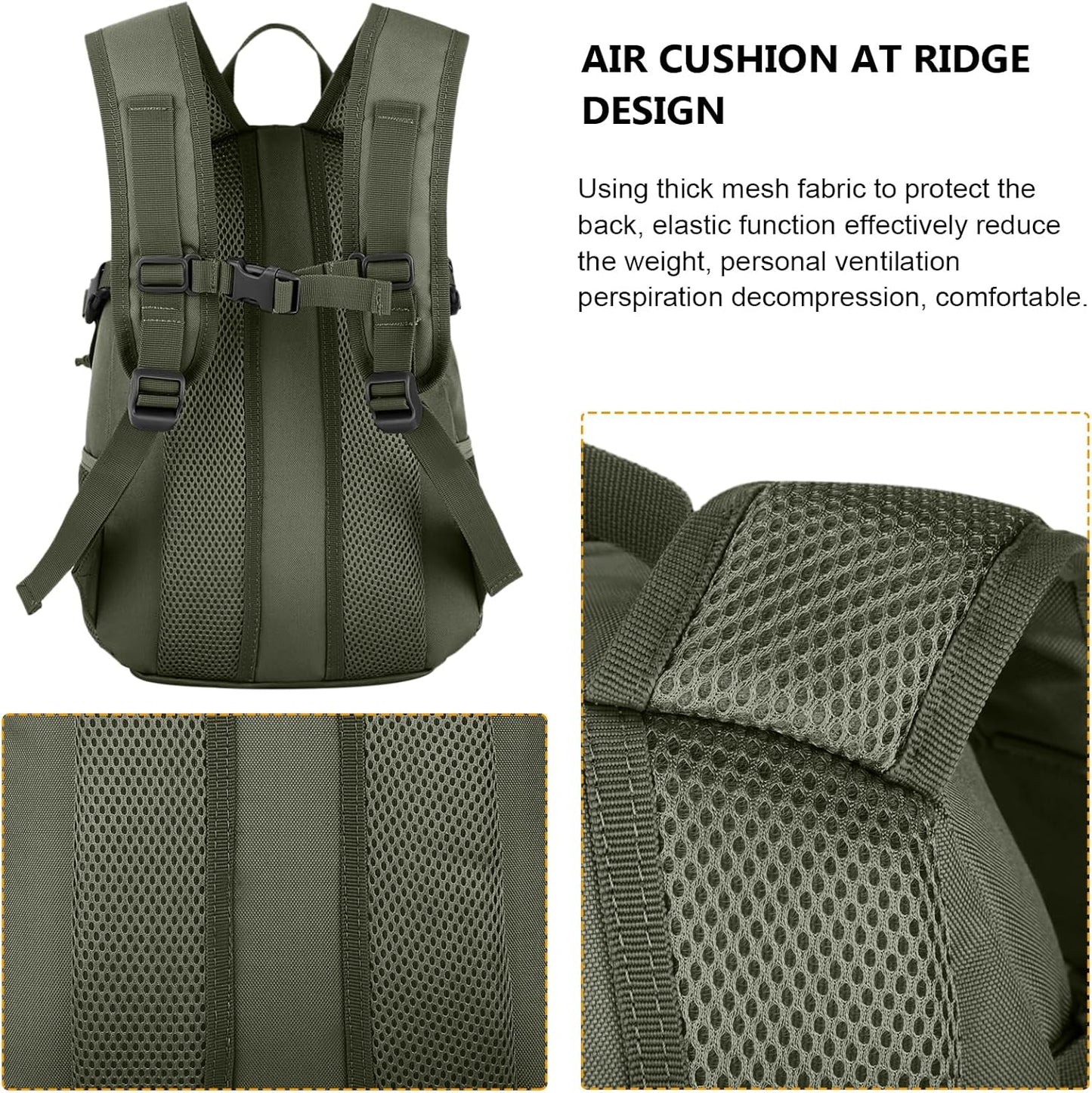 ArcEnCiel 10L/20L Mini X-Small Tactical Backpack MOLLE Daypack Gear Pack Camping Bag with Patch