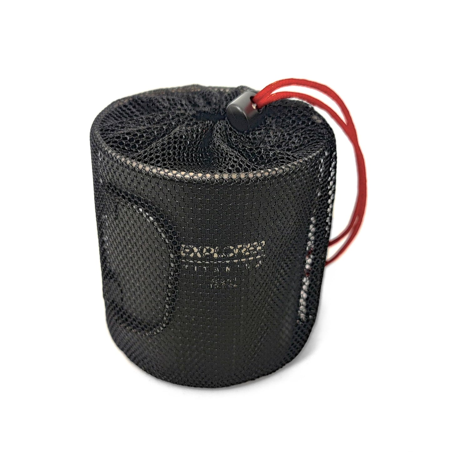 Explorer Bear Black Titanium Foldable Handle Camping Cup, 15.2 oz, 450 ml