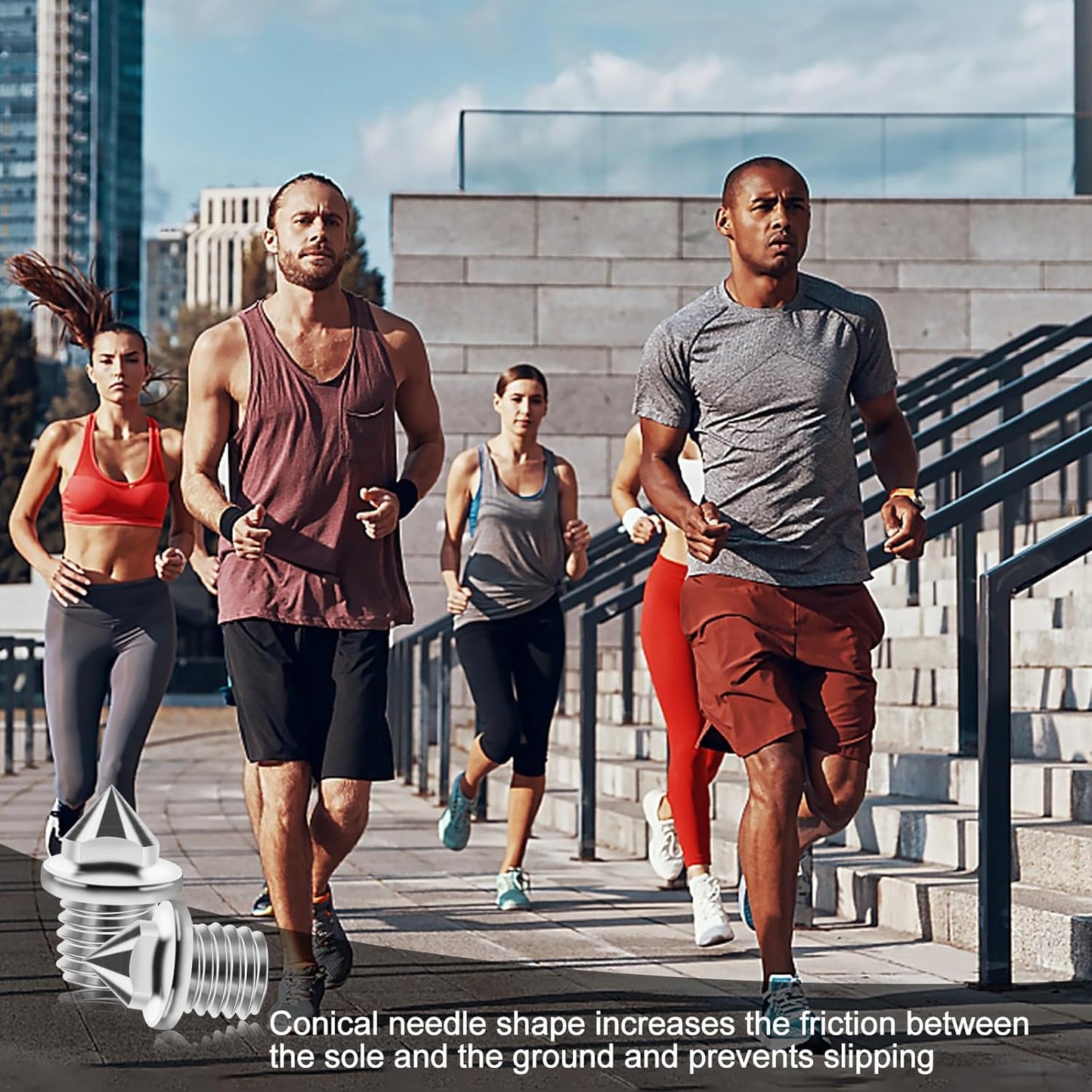 AUGSUN 120pcs Stainless Steel Track and Cross Country Spikes with Spike Wrench, Replacement Spikes for Sprint Sports Short Running Shoes