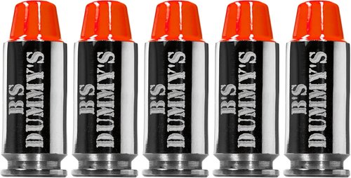 B's Dry Fire Snap Caps - A.K.A. B's Dummy's - Dummy .40 S&W Training Caps (5 Pack) (Orange Nickel)