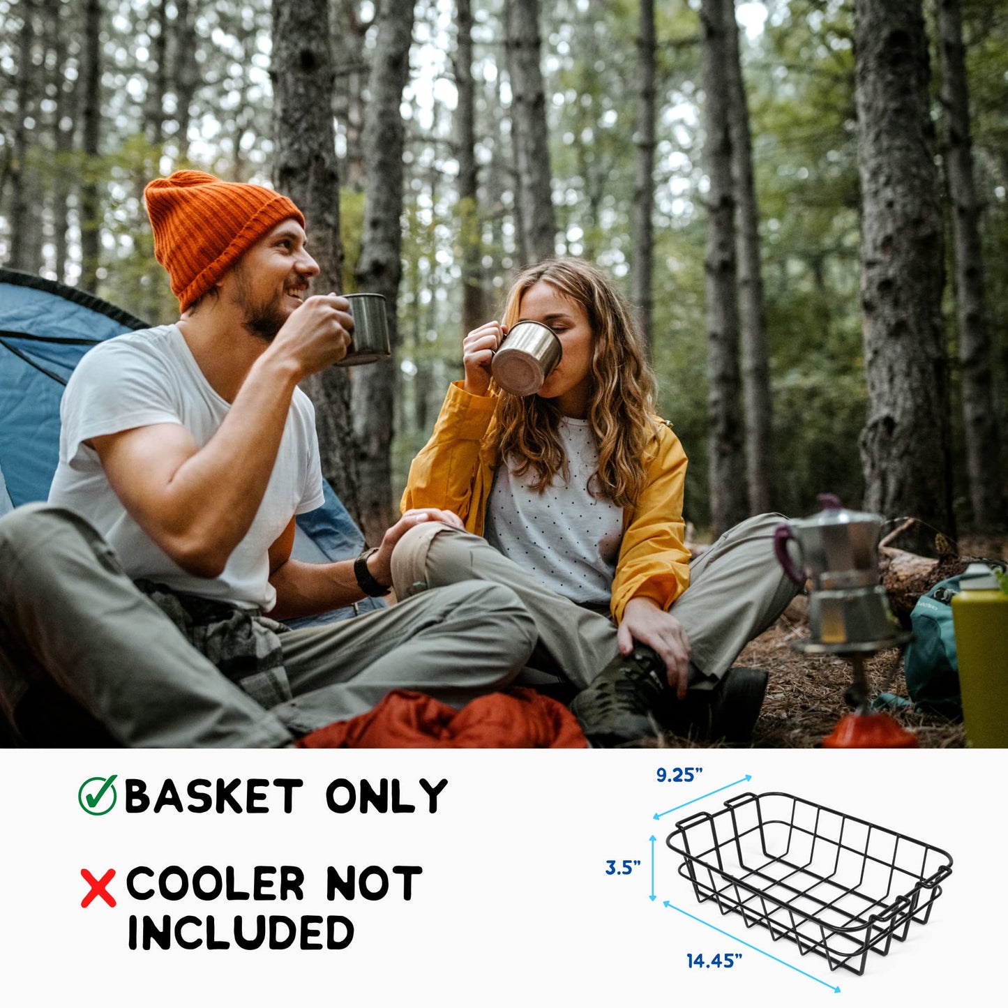 Above Sea Level Accessory Pack for Lifetime 77 Qt - Cooler Basket and Cooler Net - Lifetime Cooler Accessories - Ozark Trail Cooler Accessories