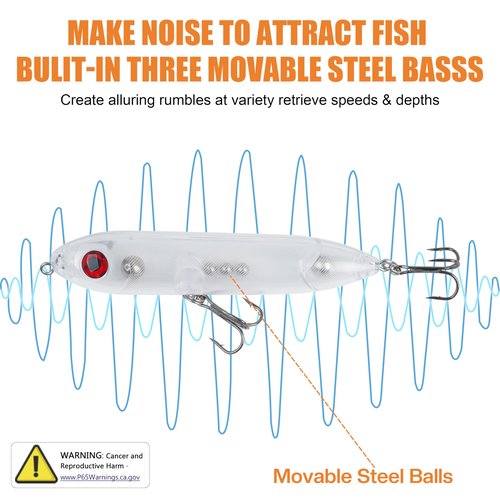 Catfish Rattling Line Float Lure for Catfishing Catfish Spook Rattle/Floats Dragon Style Peg Floats for Santee Rig Fishing 10/20 Pack Clear Unpainted Blank