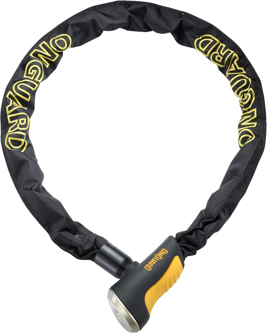 OnGuard 8020 Mastiff Integrated Key Chain Lock - 3.57' X 0.39"[110CM X 10MM] Black