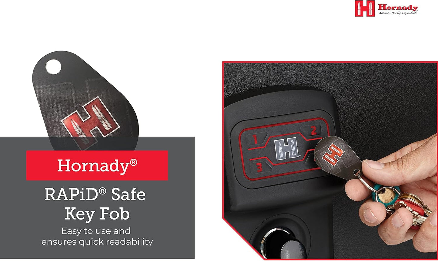Hornady 98161 Rapid Safe Key Fob - 2-Pack for Secure Gun Storage Access