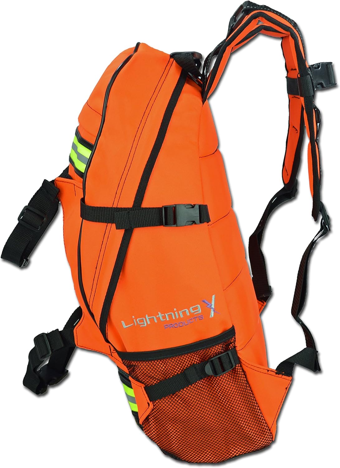 Lightning X Products EMS Special Events First Aid EMT First Responder Trauma Backpack BLS Bag - Fluorescent Orange