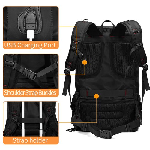 YOUMIAN Large Capacity Backpack For Travel Hiking Sports (BLack 1056X, Extra Large)