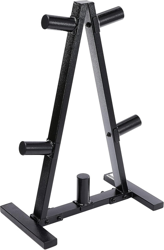 Olympic Plate Rack - CAP Barbell A-Frame Storage for Weight Plates, Dark Gray