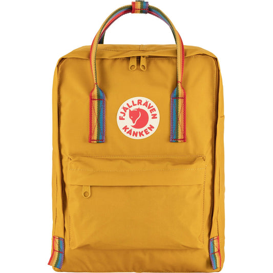 Fjällräven Kanken Rainbow 16L Backpack, Ochre/Rainbow Pattern, One Size