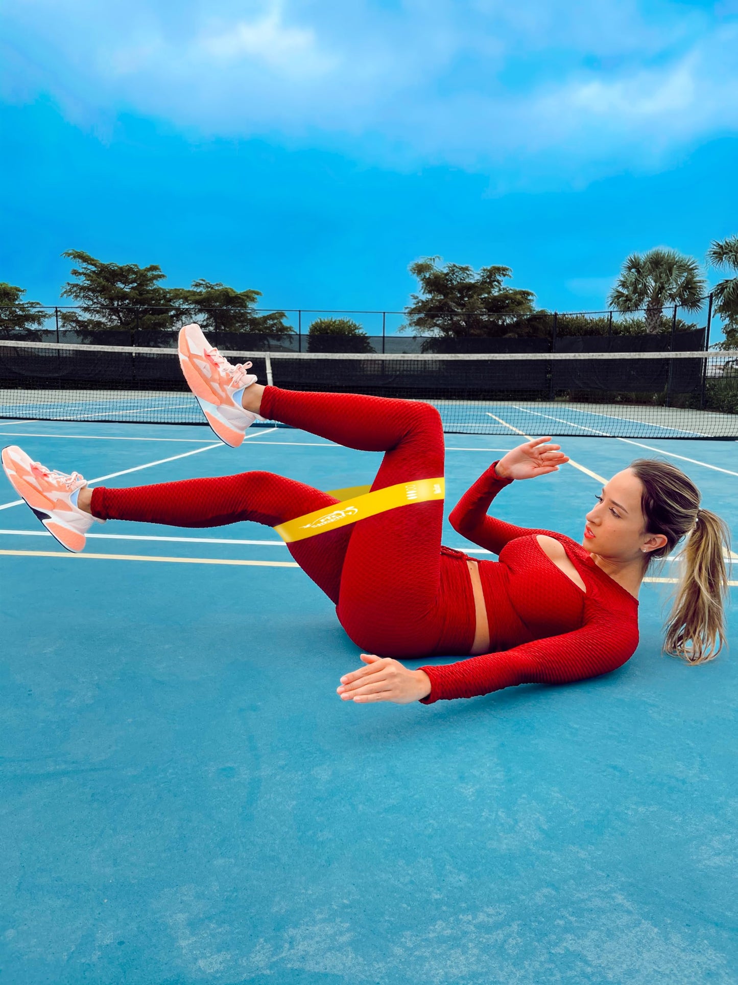 Fit Simplify Resistance Loop Exercise Bands and Fabric Resistance Hip Bands