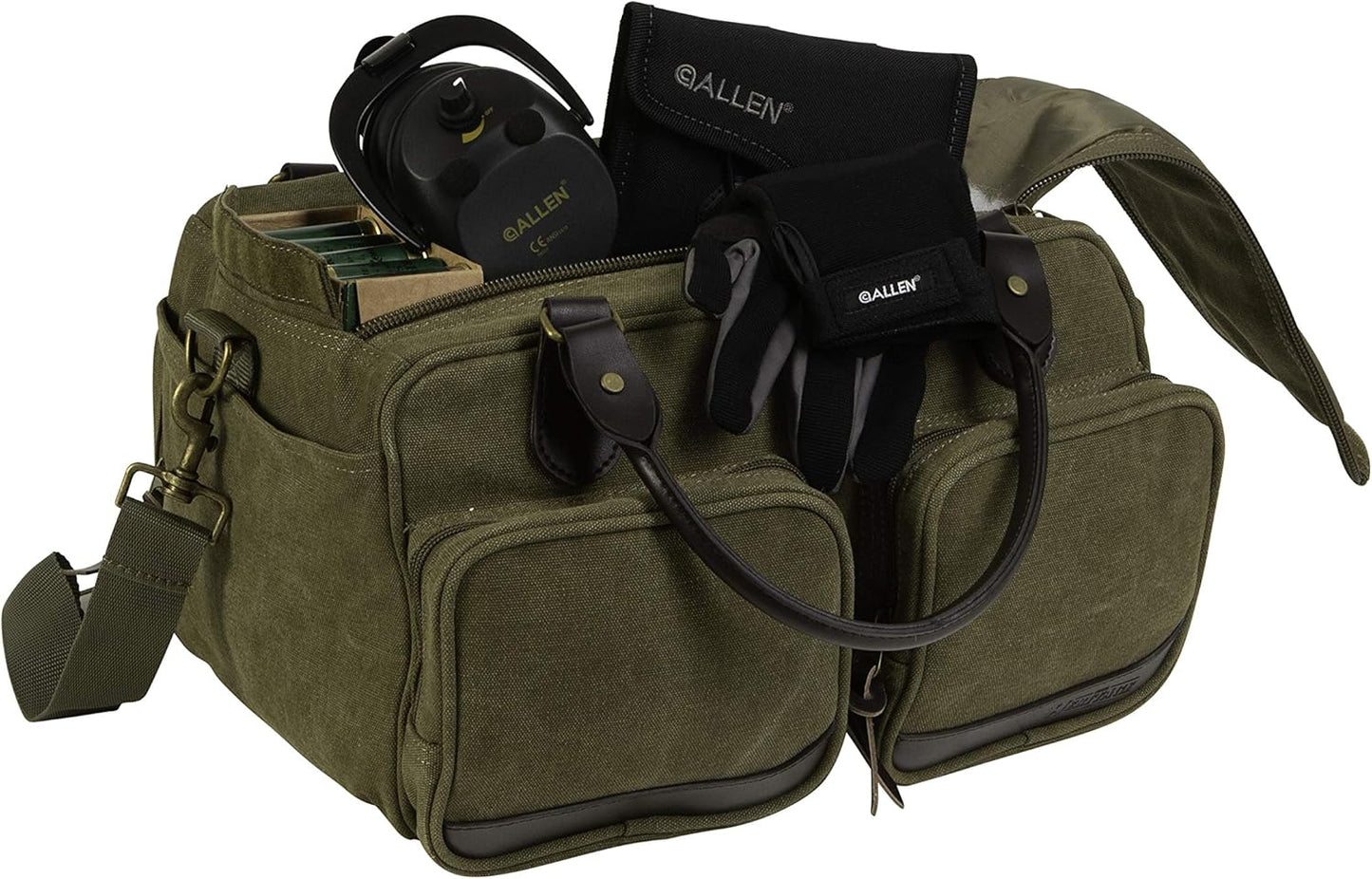Allen Company - North Platte Heritage Series - Vintage Set - Rifle Case / Shotgun Case / Takedown Case / Backpack / Range Bag / Gun Sling (36 / 48 / 52 inches) - Olive Green