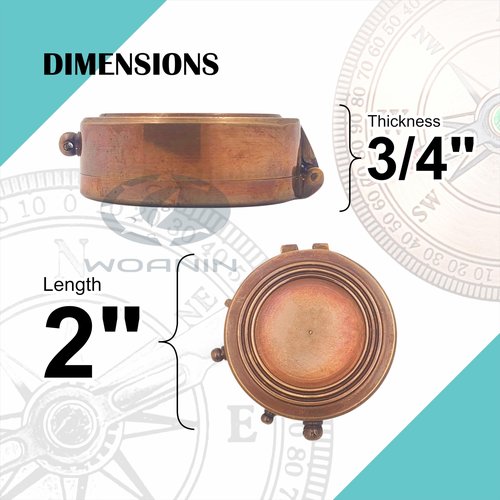Scout Compass Gift Boys - Engraved Scout Oath Compass in Leather Box Boy Scout Always Prepared Camping Orienteering Compass, Hiking Backpacking Compass Gift