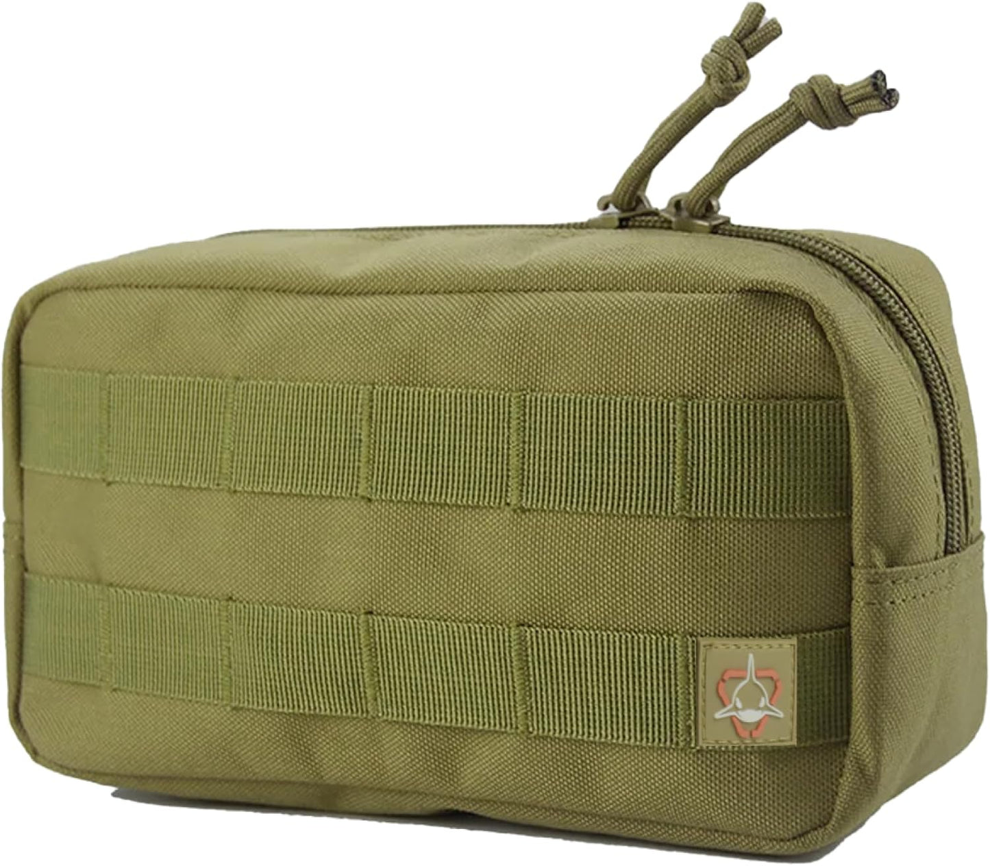 Horizontal Zippered Multi-Purpose Molle Admin Pouch Utility EDC Tool Gear Gadget Waist Bag Organizer