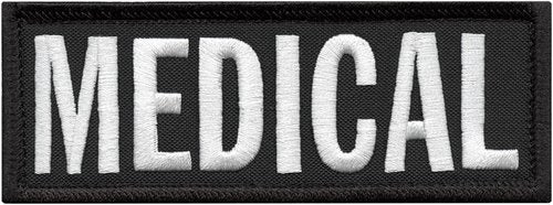 Medical 5"x2" EMS EMT Medic Paramedic Plate CarrierTactical Embroidery Hook Patch
