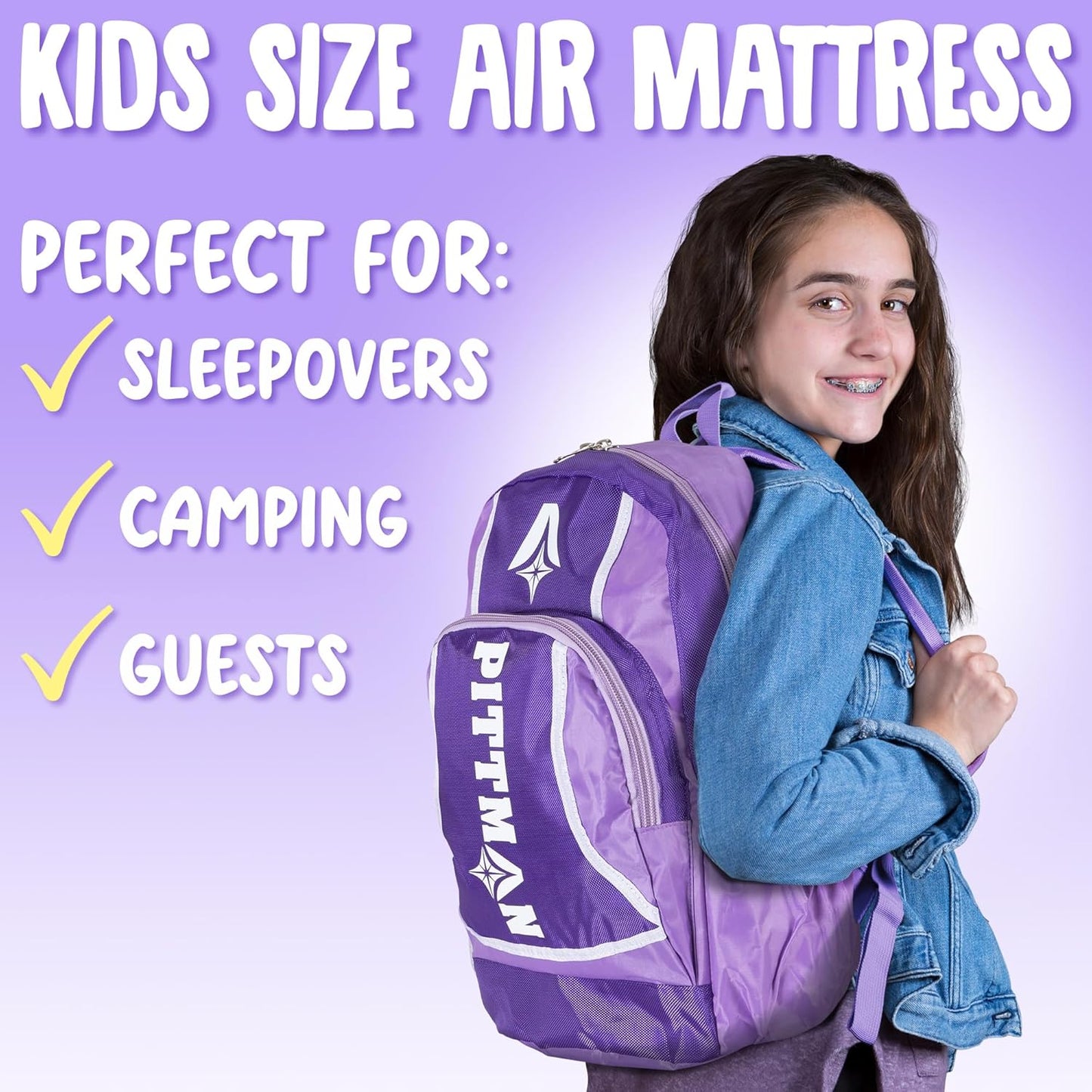 Pittman Outdoors Portable Battery Powered Air Pump with Fun Travel Backpack