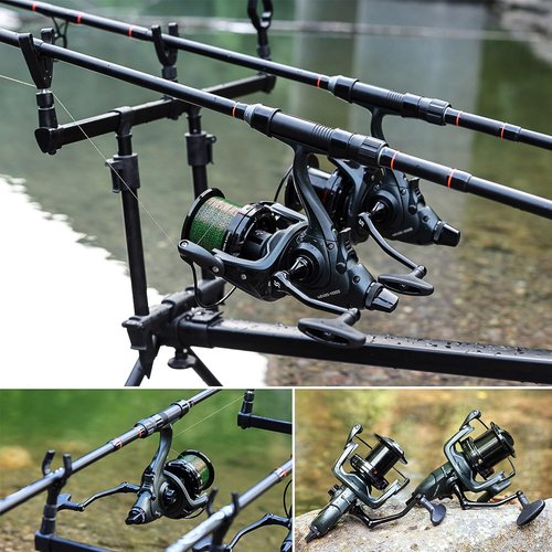 Sougayilang Saltwater Spinning Reels 10000 Series Carp Fishing Reels, CNC Aluminum Spool Fishing Reels for Saltwater Freshwater-12000