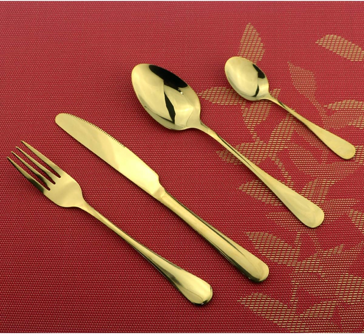 8 Pieces Stainless Steel Mirror Poblished Flatware Set Reusable Cutlery Set Travel Utensils Set with Straws for Camping Office or School Lunch,Dishwasher Safe (Rose Gold)