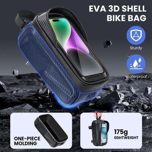 New Cell Phone Front Rack Bag Holder,Sturdy Design No Deformation,Waterproof,Bicycle Bag,Men's Bicycle Gift Gear,Cell Phone Organizer for Cell Phones up to 6.8"