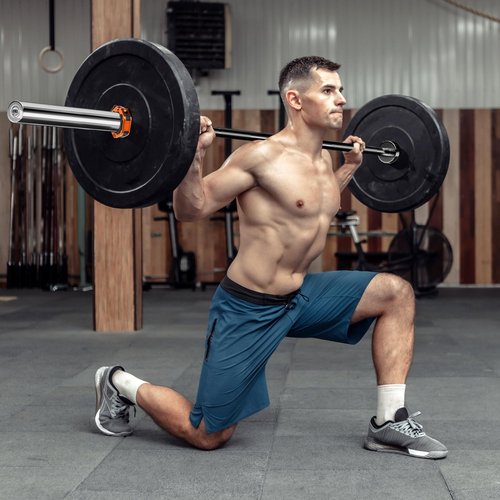 Olympic Barbell Bar 7ft Strength Training Bar Bench Press Bar Weightlifting Bar for 2 Inch Weight Plates