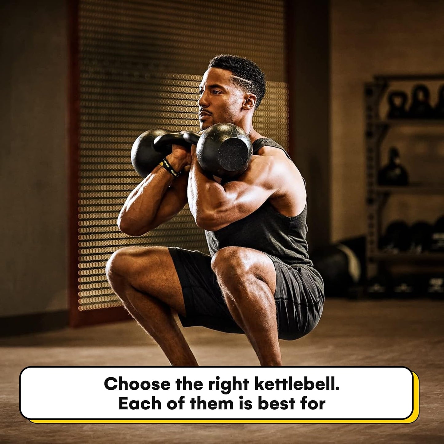 Powder Coated Kettlebell Weights 5-90 LB | Durable Gym Equipment for Strength Training