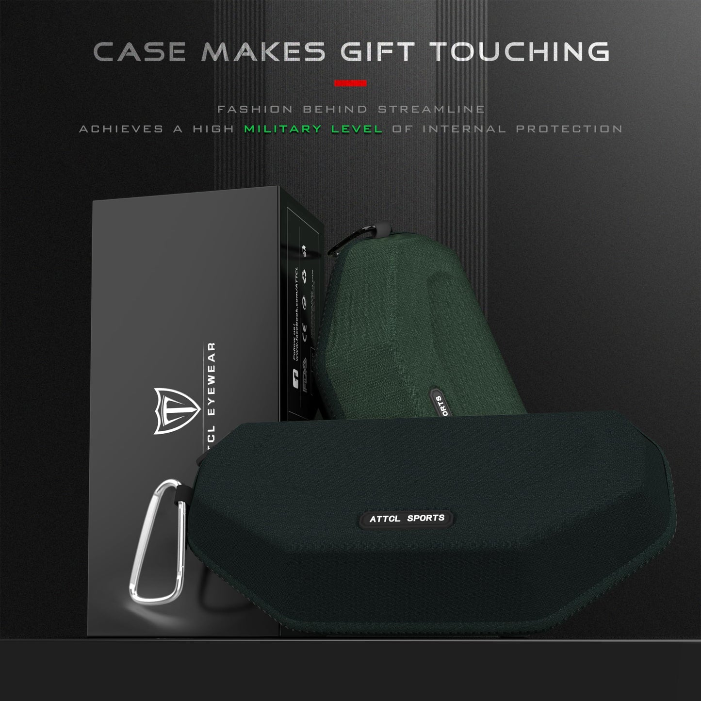 ATTCL Bundle Polarized Wrap Sunglasses For Men+Night Driving Glasses for men:(5001-Silver)+(5001-Night Driving Glasses)